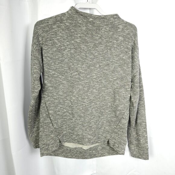 Duluth Trading Co Womens XS Gray Grey Creme de la Hem Mockneck Sweater Shirt - Picture 1 of 6